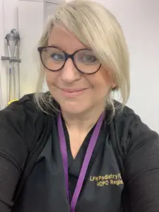 Lynda Forbes-Wake of LFW Podiatry and Chiropody in Ilkley and Burley in Wharfedale
